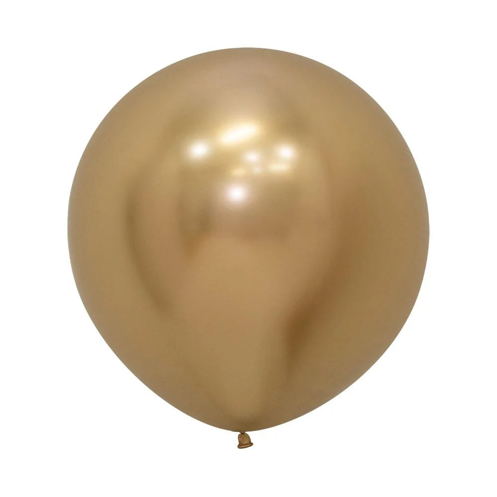 Sempertex Chrome Reflex Gold Latex Balloons