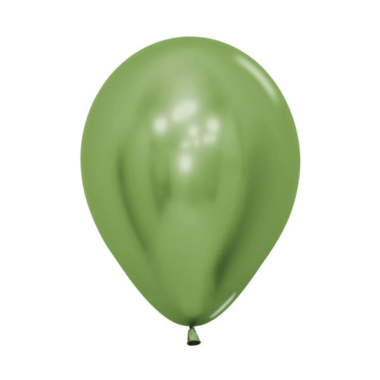 Sempertex Chrome Reflex Lime Green Latex Balloons