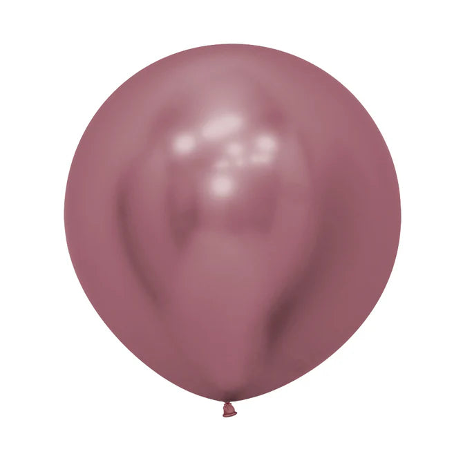 Sempertex Chrome Reflex Pink Latex Balloons