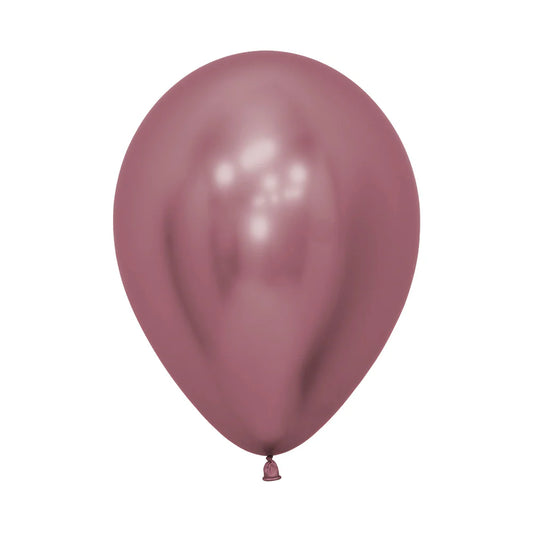 Sempertex Chrome Reflex Pink Latex Balloons