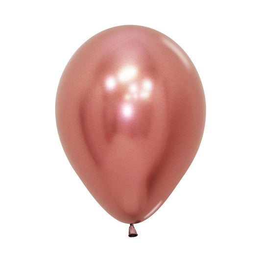 Sempertex Chrome Reflex Rose Gold Latex Balloons