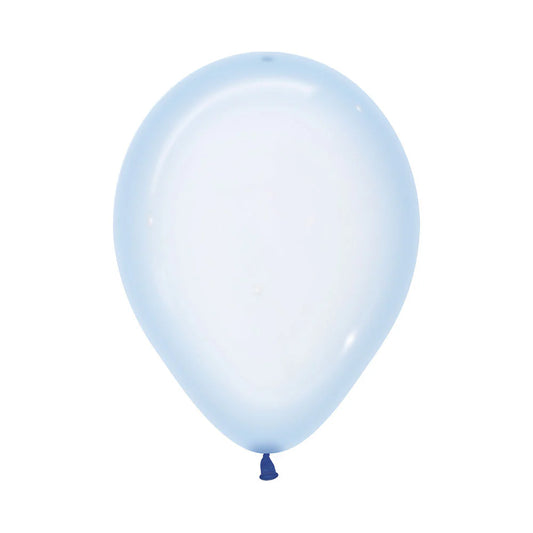 Sempertex Crystal Pastel Blue Latex Balloons