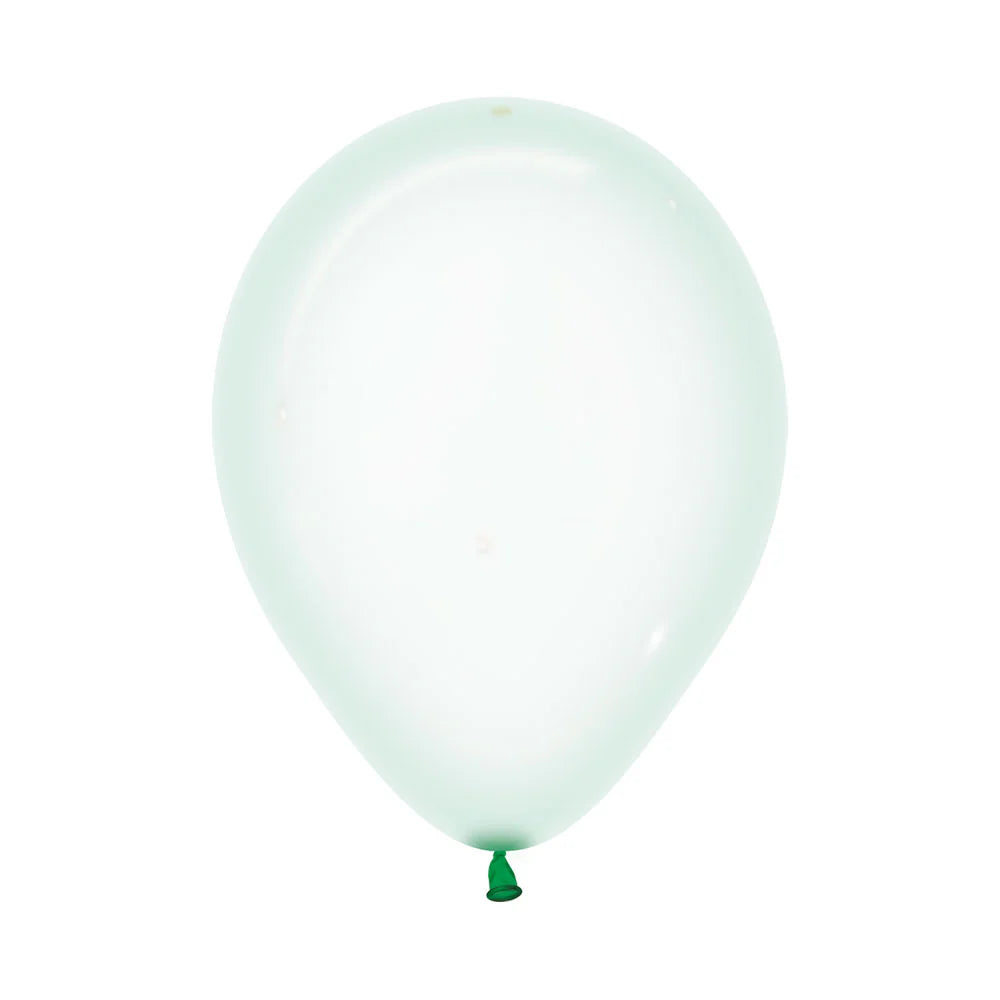 Sempertex Crystal Pastel Green Latex Balloons