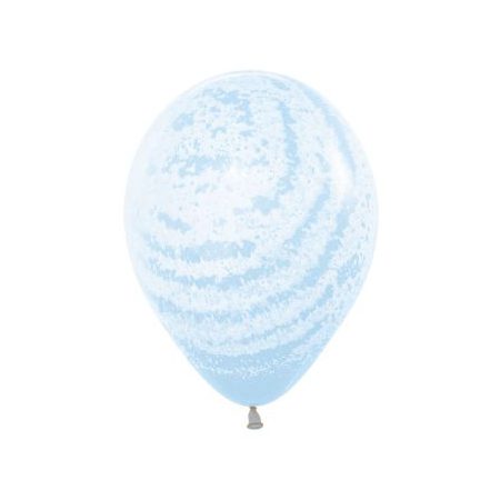 Sempertex Graffiti Pastel Matte Blue Latex Balloons