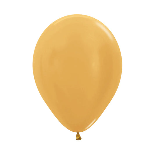 Sempertex Metallic Gold Latex Balloons