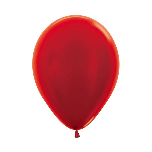 Sempertex Metallic Red Latex Balloons