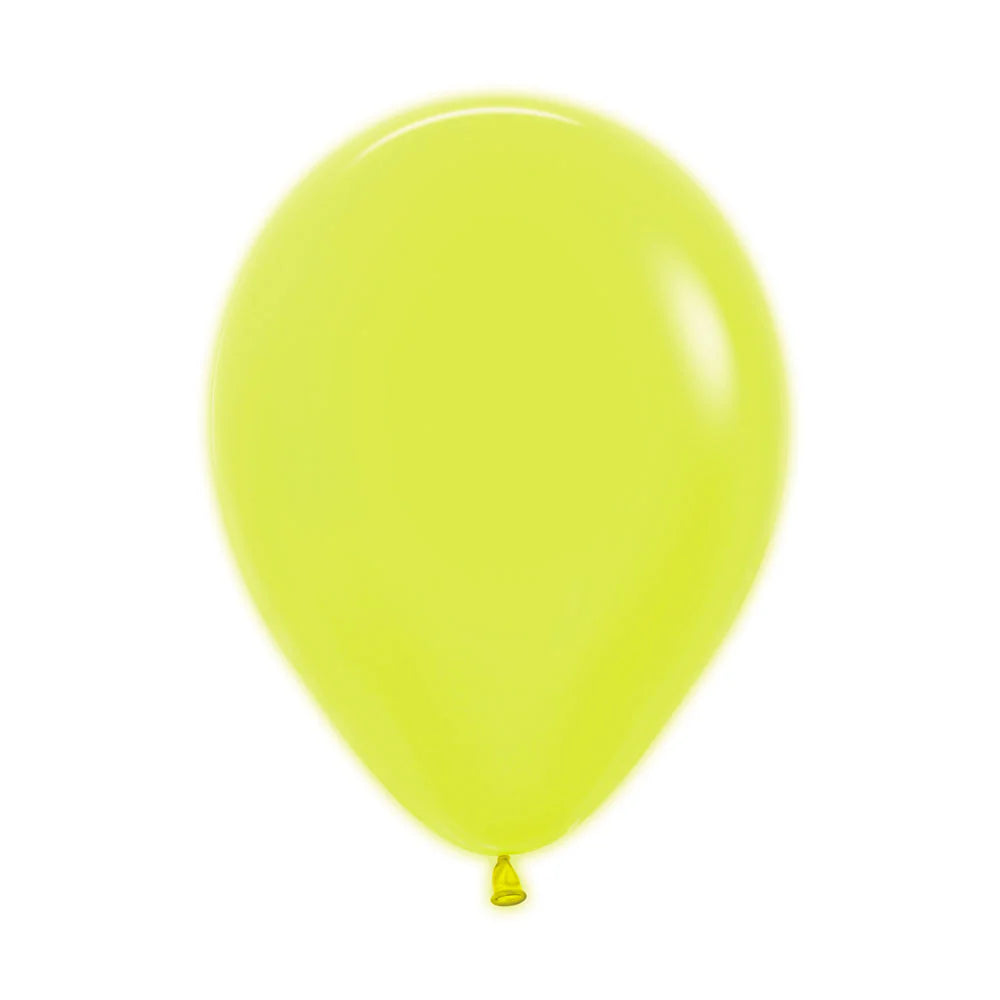 Sempertex Neon Yellow Latex Balloons