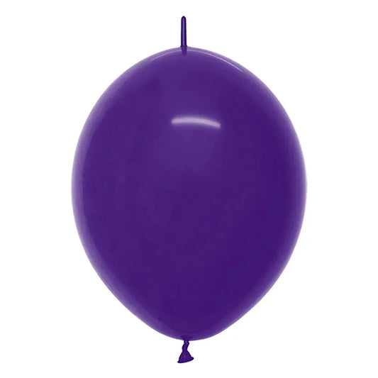 Link-O-Loon Fashion Solid Violet Latex Balloons, Sempertex 12 Inch 30cm Balloons 100 Pack
