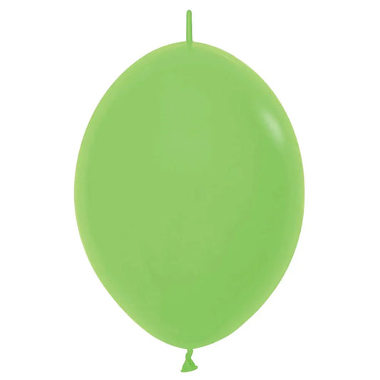 Link-O-Loon Fashion Solid Key Lime Latex Balloons, Sempertex 12 Inch 30cm Balloons 100 Pack