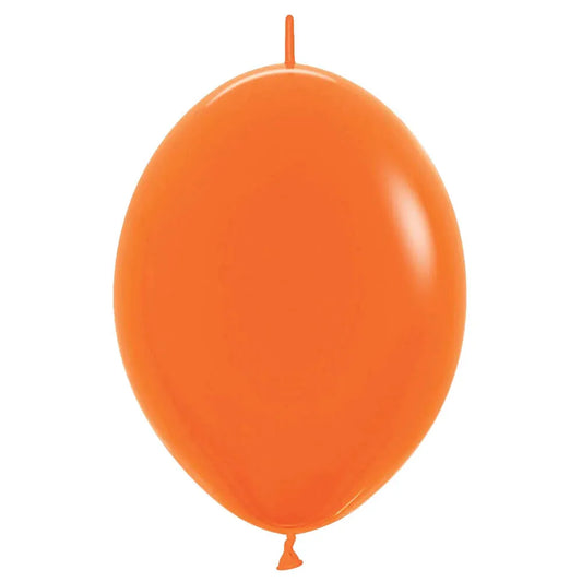 Link-O-Loon Fashion Solid Orange Latex Balloons, Sempertex 12 Inch 30cm Balloons 100 Pack