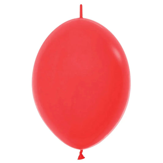 Link-O-Loon Fashion Solid Red Latex Balloons, Sempertex 12 Inch 30cm Balloons 100 Pack