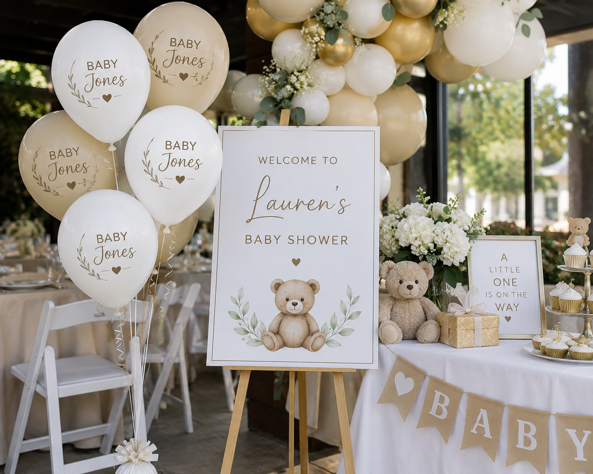 Custom Printed Standard Balloons – 1 Colour, 1 Side